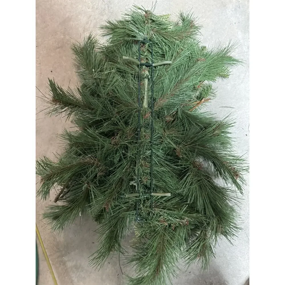 Pine Christmas Holiday Faux 3 candle holder Table Piece Dinner Party ~ 22 Inches